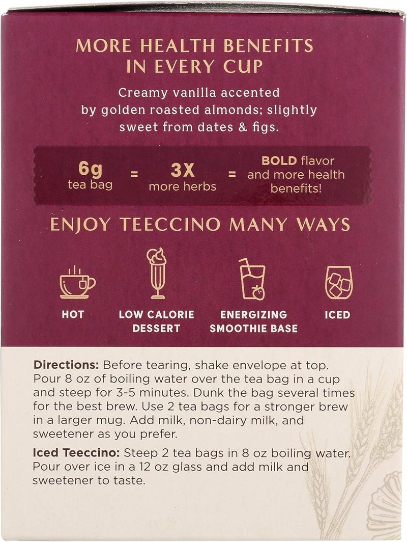 Teeccino Vanilla Nut Roasted Herbal Tea - Image 4